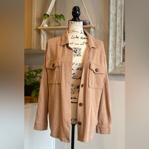 Hippie Rose Tan Button Down Shirt